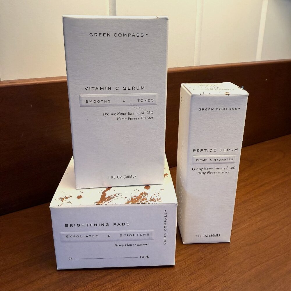 Green Compass Skincare Bundle, new in boxes!!